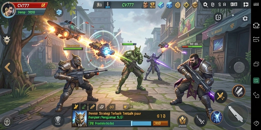 Tampilan gameplay SLG yang menarik dan mendalam.