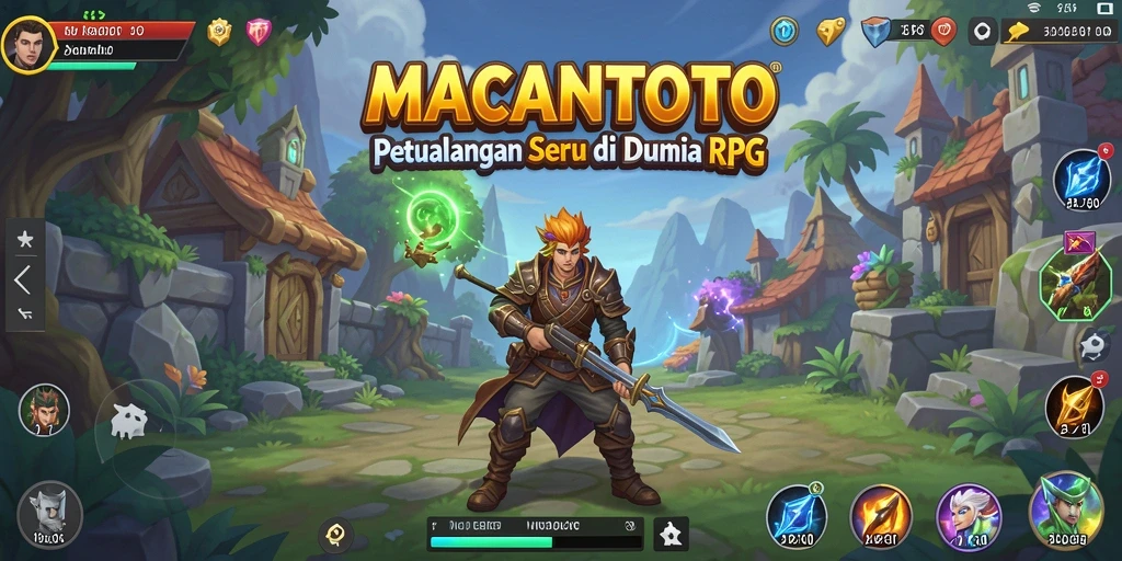 Tampilan gameplay menarik dari game RPG MACANTOTO.