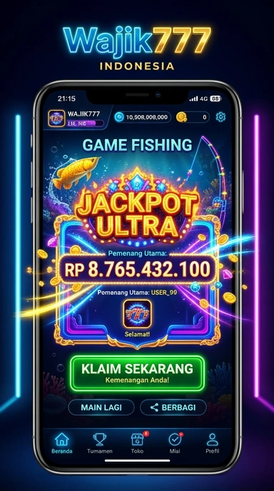 Tampilan antarmuka pengguna wajik777 yang intuitif.